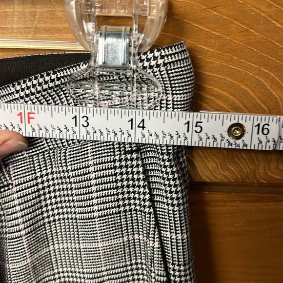 ATM Anthony Thomas Melillio Women Glen Plaid Crop Pants 8 career office business - Picture 2 of 9